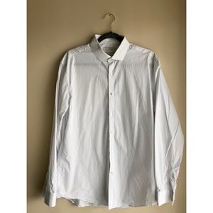 Calvin Klein White Button Down Slim Fit Size 16.5